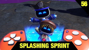 Astro Bot Walkthrough #56: Splashing Sprint - Bot Location [4K]