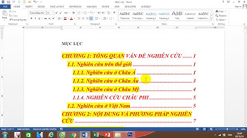 Cập nhật mục lục trong Word 2013