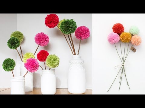 Video: Cách Làm Hoa Nội Thất Từ pompons