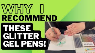 Review of Glitter Gel Pens 1.0mm Metallic Vibrant Sparkle Colorful Pen 18 Colors