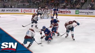 Islanders' Lee Outmuscles Multiple Avalanche Defenders Before Burying Game-Tying Goal