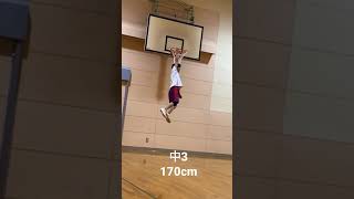 中3 170cm リングジャンプ