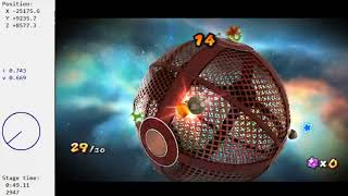 (World 5) Super Mario Galaxy 2 Any% Beginner Run Commentary (w/ Input Display)