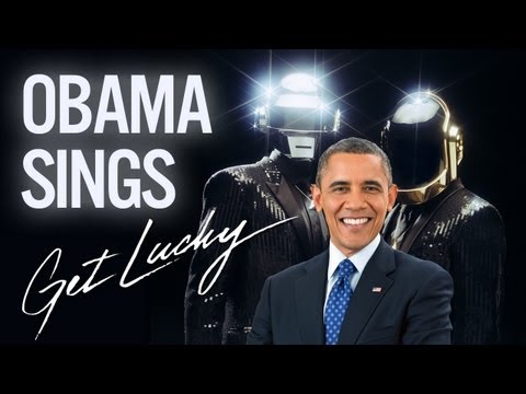 Barack Obama Singing Get Lucky od Daft Punk (ft. Pharrell)