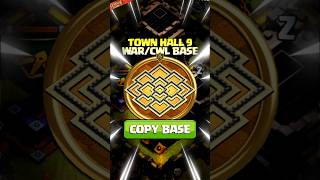 LINK BASE TH9 WAR/CWL TERKUAT! #clashofclansindonesia #cocindonesia #th9 #th9base