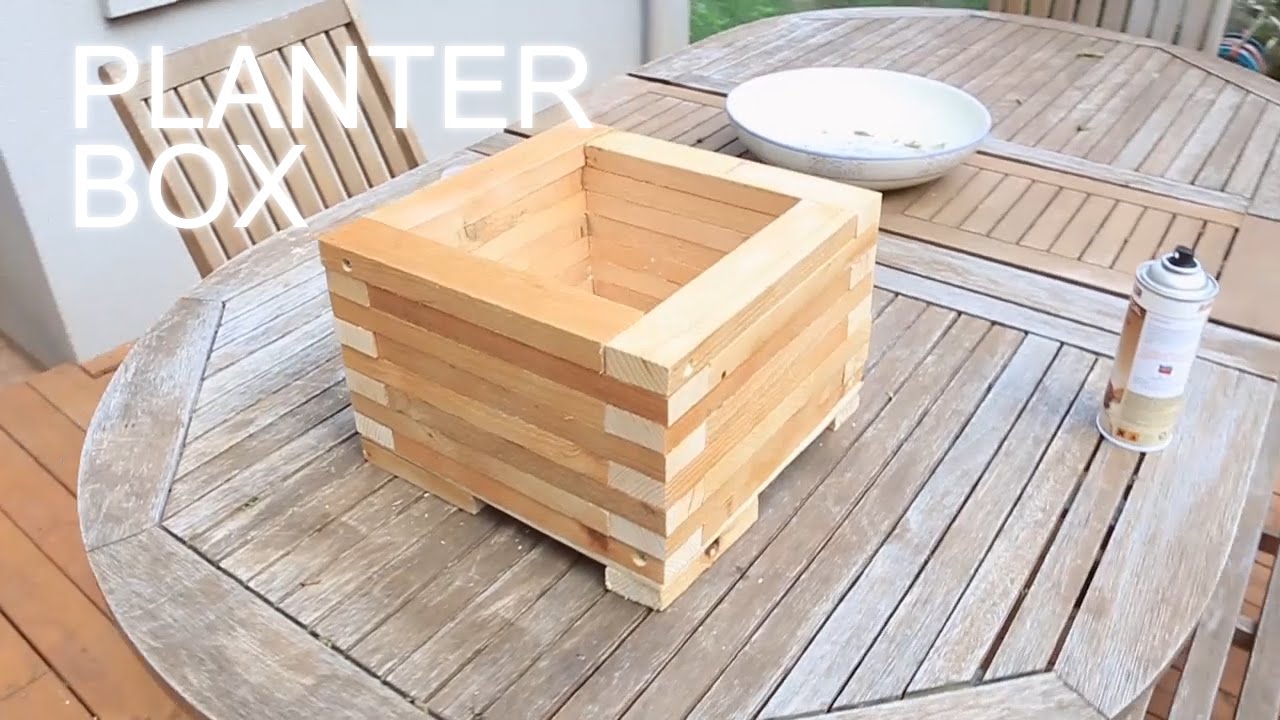 Reclaimed Wood Planter Box - Eski GÃ¶rÃ¼nÃ¼mlÃ¼ SaksÄ± - YouTube