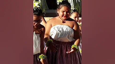 Mahina Mayurals first hula performance