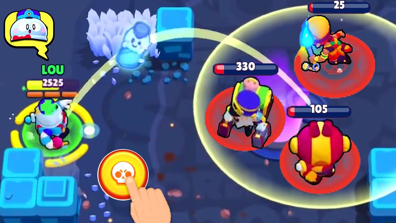 Lou Ice Brawler New Gadgets Is Broken Brawl Stars Funny Moments Wins Fails Youtube
