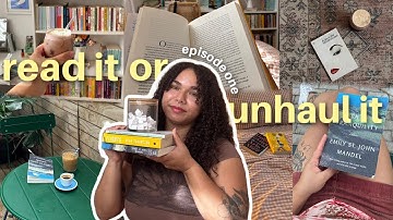 reading my physical tbr of 120+ books 📖 read it or unhaul it ep. one