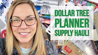 Huge Dollar Tree Planner & Stationery Haul! Paper Crafting Supplies  Stickers, Pens, Paper & More!