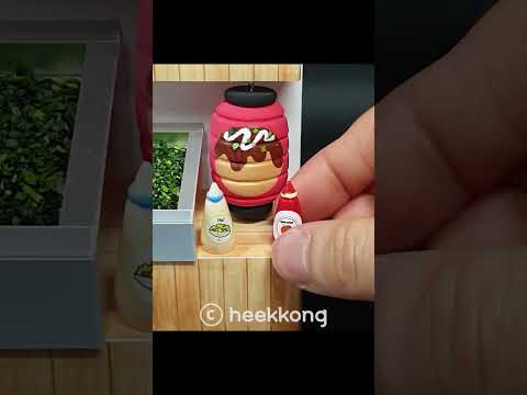 #how #diy #miniature #food DIY Miniature Realistic Takoyaki shop♥How to make miniature Takoyaki
