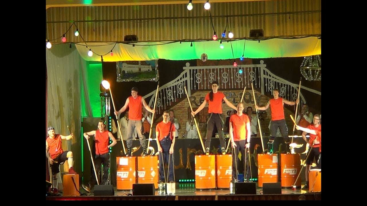 KKD Prinzen 2019   Percussion Show mit Besen Bllen und Tonnen    la STOMP