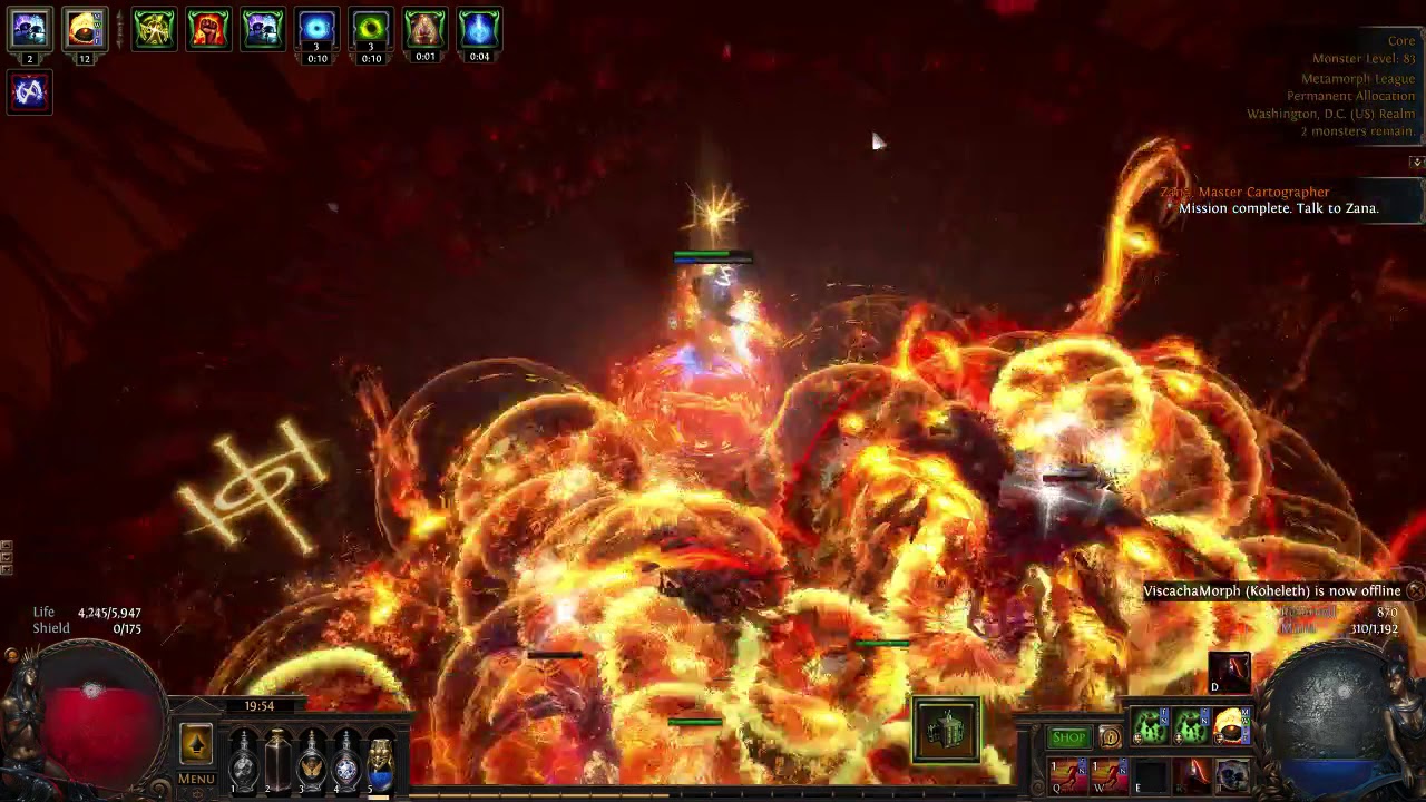 Pyroclast Mines with Astral Projector ring - T16 Core- 3.9 Metamorph ...