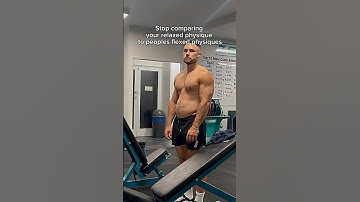 FLEXED vs UNFLEXED #theTRUTH #flex #unflexedvsflexed #gym #musclegain #transformation