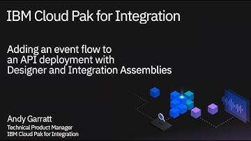 Adding an event flow to an API deployment with Designer and Integration Assemblies - IBM CP4I