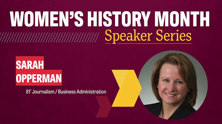Sarah Opperman   Women's History Month Speaker Ser...