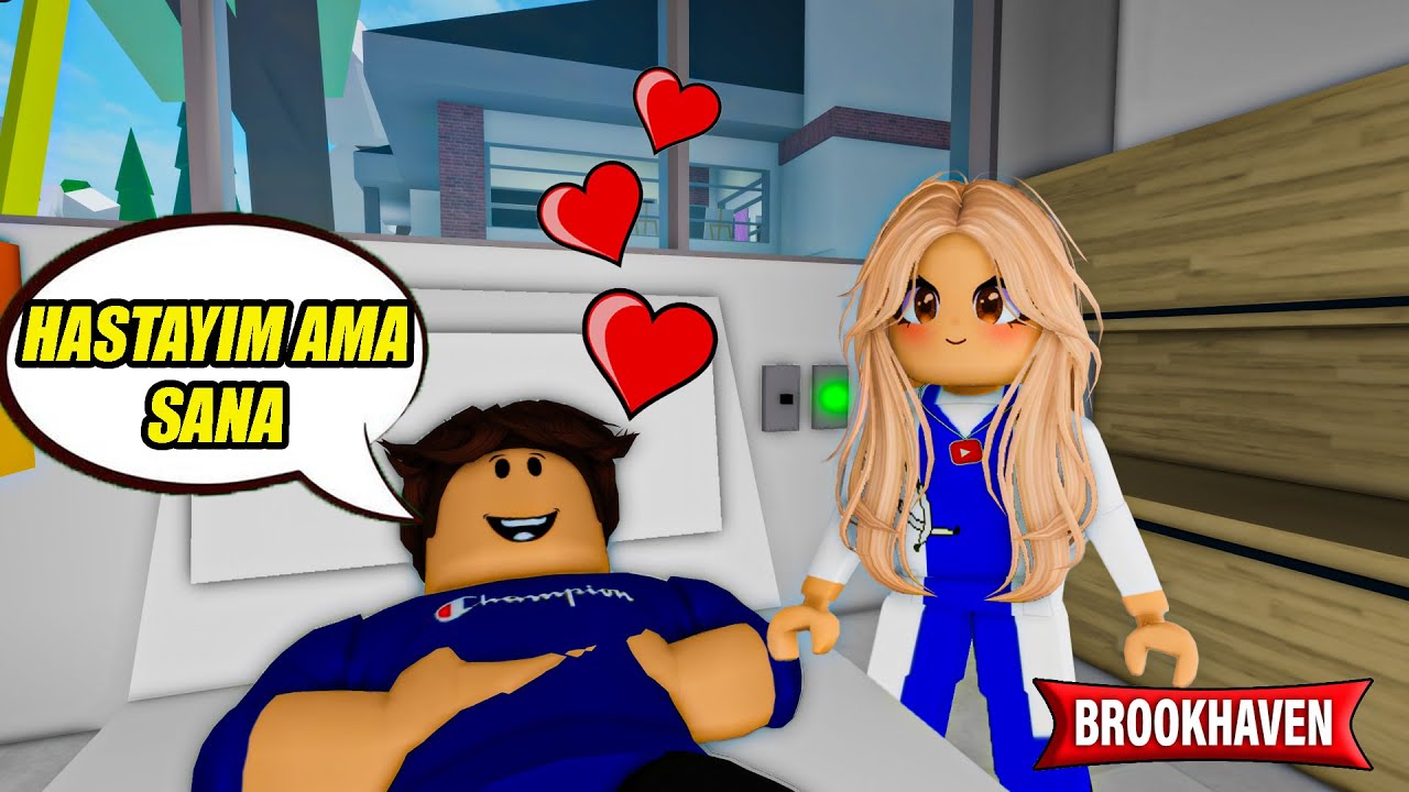 DOKTOR OLUP HASTAMI TROLLEDİM ( AŞIK OLDU ) ROBLOX BROOKHAVEN🏡RP