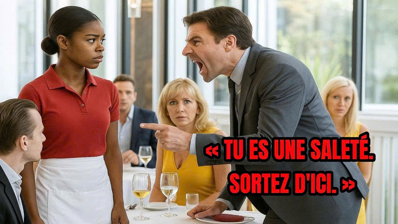 Le milliardaire gronde la serveuse noire, sa réplique fait taire la salle
