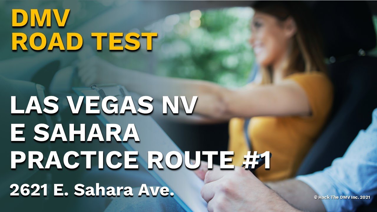 Las Vegas NV E Sahara 1 ☑️ Real DMV Driving Exam Practice Route