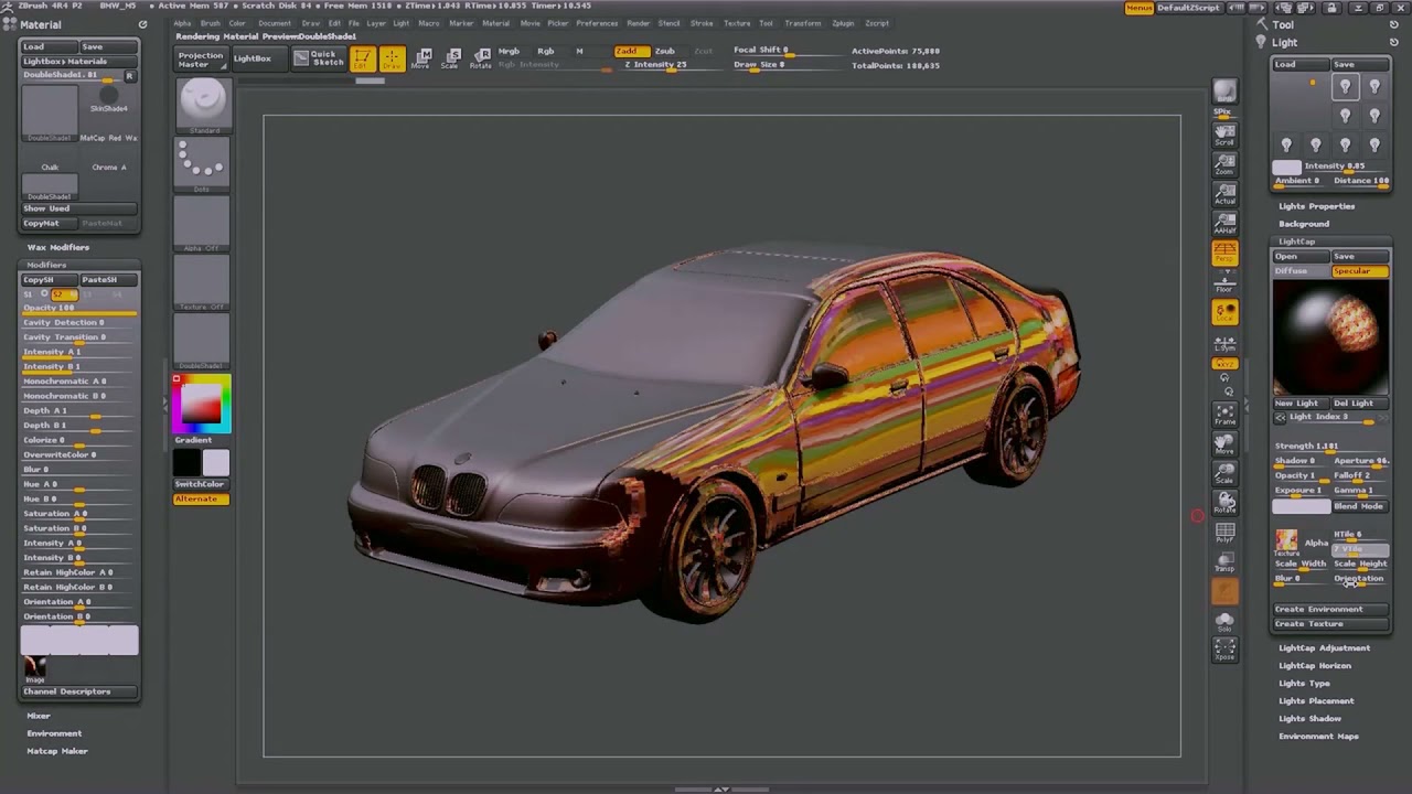 ZBrush R4 LightCap Material
