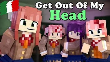 "Get Out Of My Head" song by TryHardNinja | DDLC Minecraft Music Video | 3A Display (ITA)