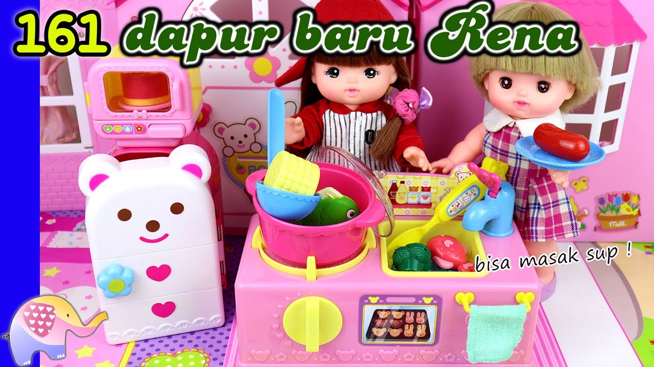 Mainan Boneka 161 Dapur Baru Rena  GoDuplo TV YouTube