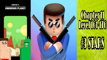 Mr Bullet - Spy Puzzle Chapter 11 Unknown Planet Level 161 to 176  - 3 Stars Walkthrough