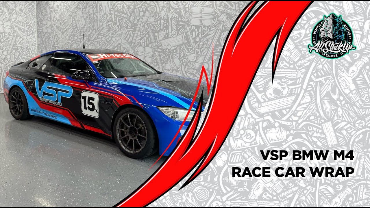 BMW M4 Race Car Wrap | Arlon SLX+ | #wrapped #racecar #automobile - YouTube