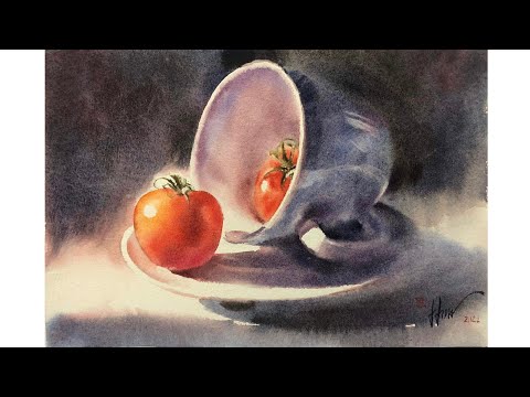 Video Vẽ tĩnh vật bằng màu nước | Still-life in Watercolor - youtube