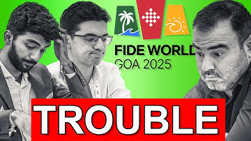 World Champion in trouble. | World Cup 2025 Round 3 Game 2