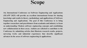 Call For Papers -14th International Conference on Software Engineering and Applications (SEAPP 2025)