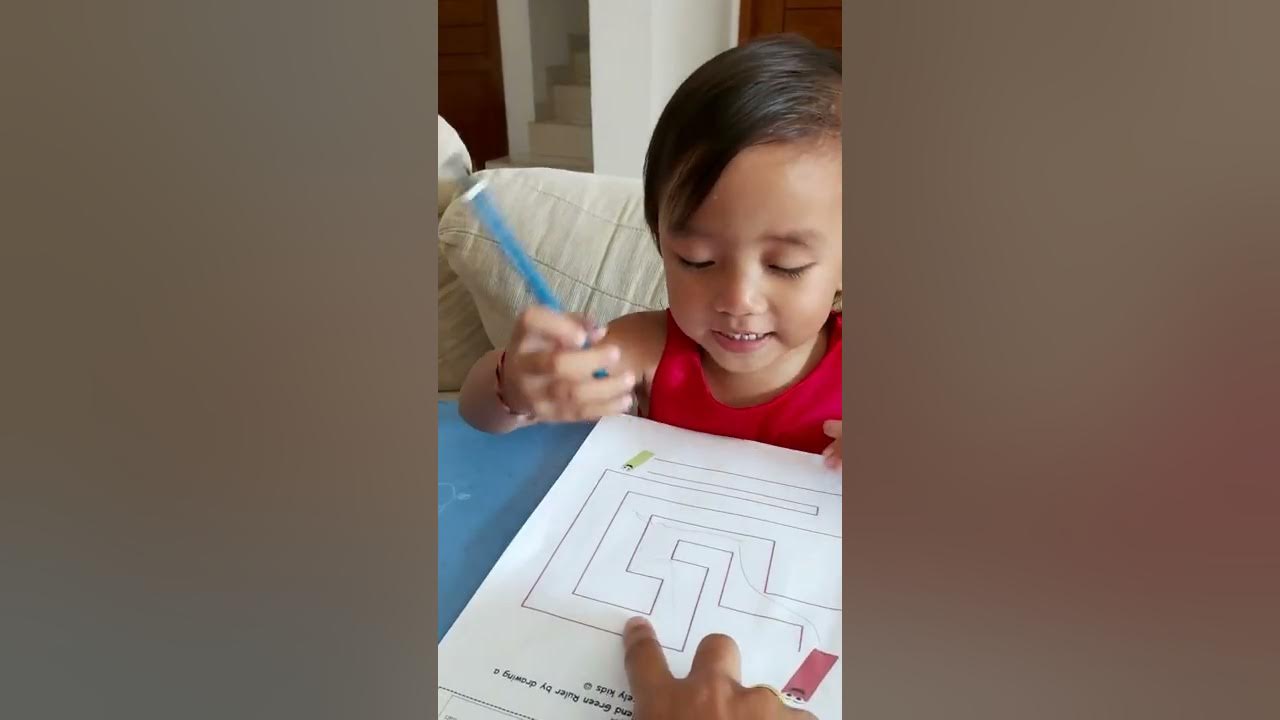 belajar tarik garis - YouTube