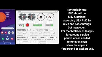 Matrack ELD Driver App Operation