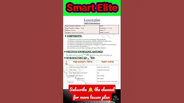 Micro lesson plan | lesson plan on satellite 📡#d.el.ed #smartelite #lesson #science_lesson_plan