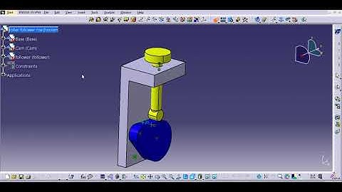 CATIA V5   CAM Follower Roller Simulation
