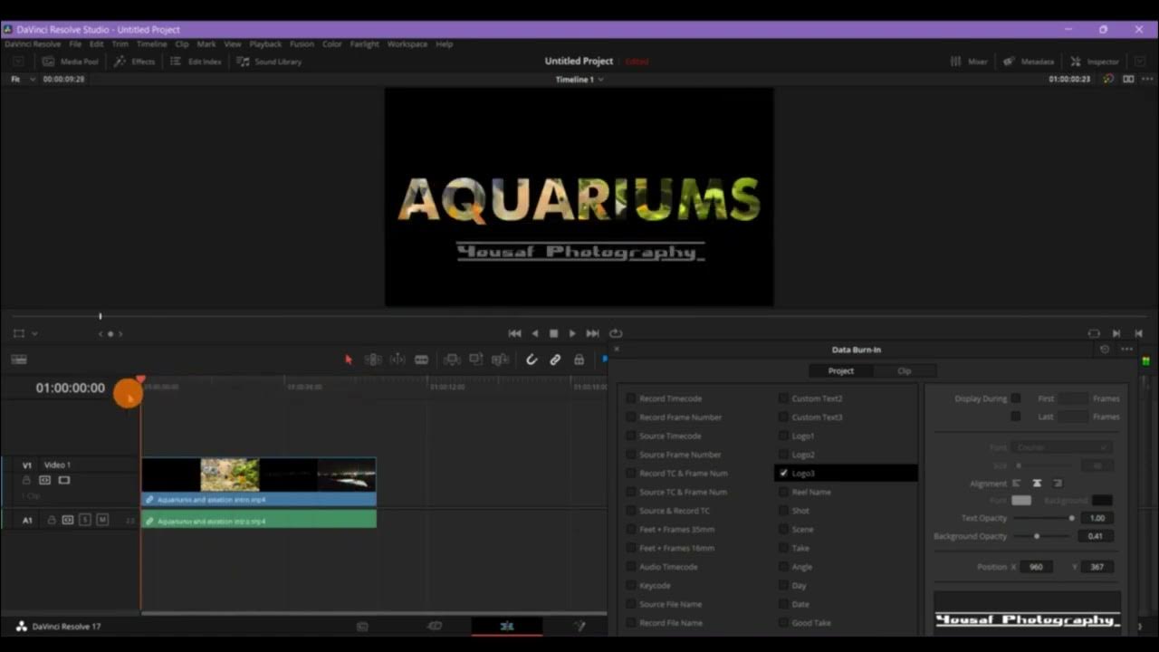 Quick tip Easy!! Davinci resolve add watermark YouTube
