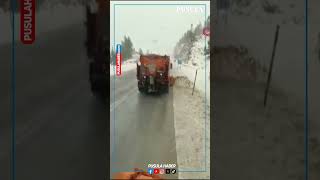 Antalya-Konya karayolunda kar yağışı