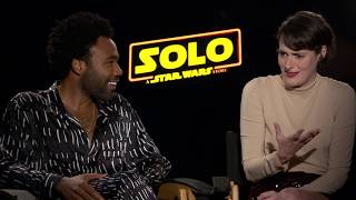 Donald Glover on Playing Lando Calrissian with His Sidekick L3-37