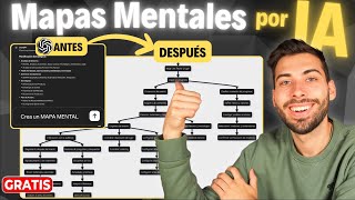 Cómo crear MAPAS MENTALES por IA GRATIS 🤯 Tutorial ÚTIL y FÁCIL