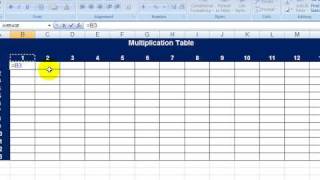 Mixed References - Excel