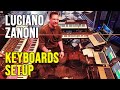 Il setup del tastierista Luciano Zanoni a Sanremo Giovani