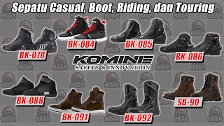 Sepatu Komine BK-092 WP Touring Boots Waterproof Motor Biker Safety