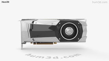NVidia GeForce GTX 1080 TI Graphics Card 3D model by 3DModels.org