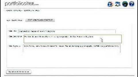 Editing the Meta Tags