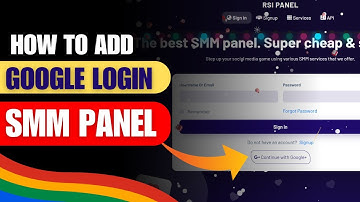 How to Add Google Log in SMM panel | Rsipanel