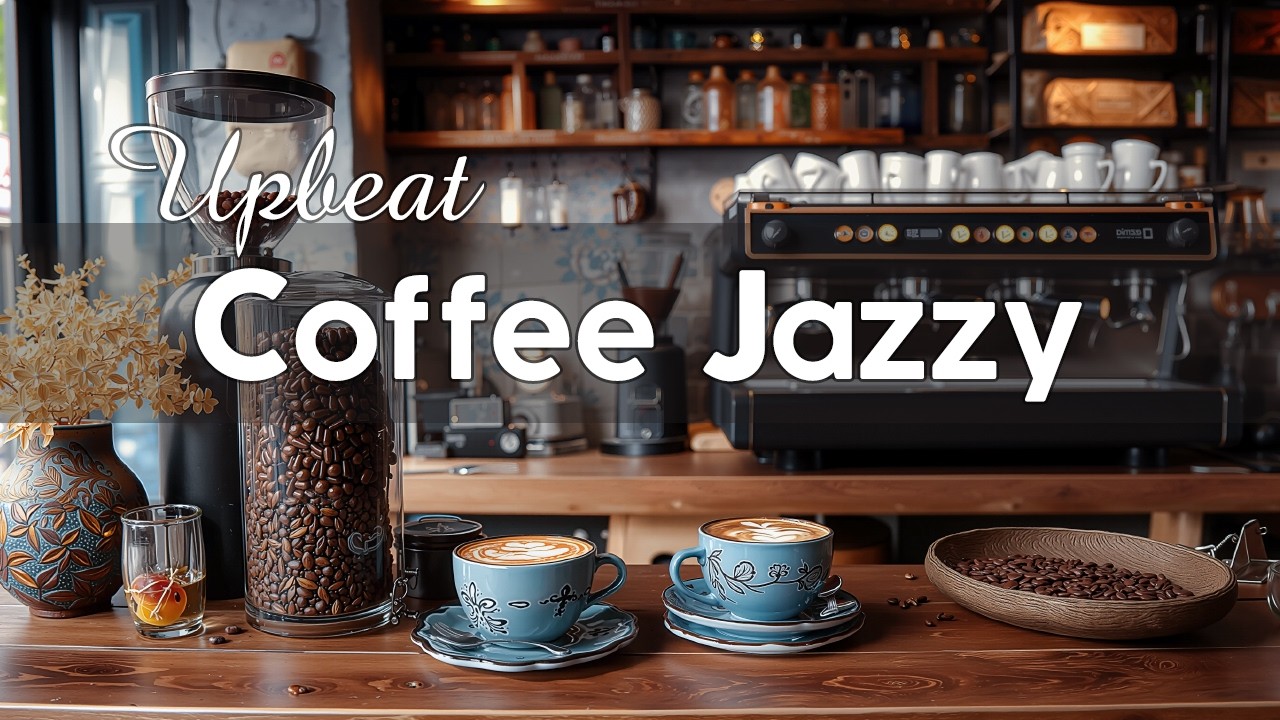 Бодрящий кофейный джаз по утрам ~ Веселый живой джаз, чтобы насладиться уютной прохладой чашки кофе