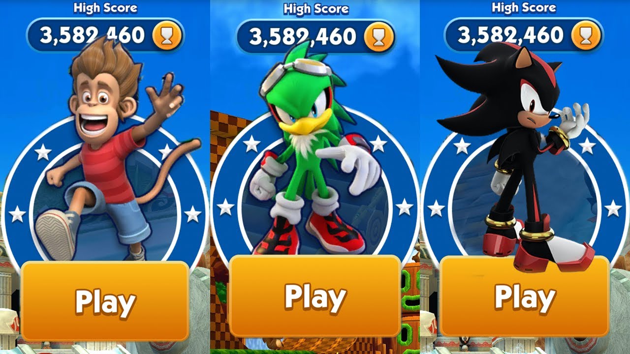 Sonic Dash vs Sonic Forces vs Sonic Dash 2 Sonic Boom - Bongo vs Jet vs ...