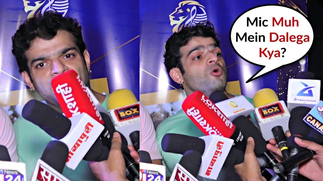 Karan Patel Gets Angry On Reporter For Getting Mic To Close To His Mouth
