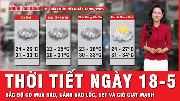 Thời tiết ngày 18-5: Bắc Bộ hứng mưa rào và giông, cảnh báo lốc, sét và gió giật mạnh | Thời sự