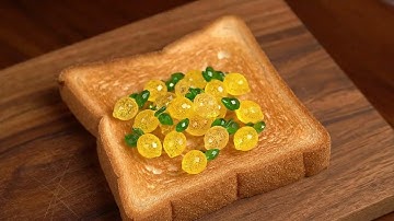 Spreading crystal fruit onto toast ASMR 🍓 #asmrsounds #asmrvideo #oddlysatisfying #ai #asmrtiktoks